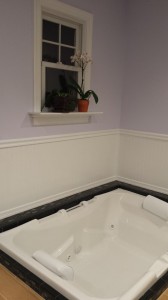 The contractor called this my ‘man tub’ because it could easily fit a man… Or two